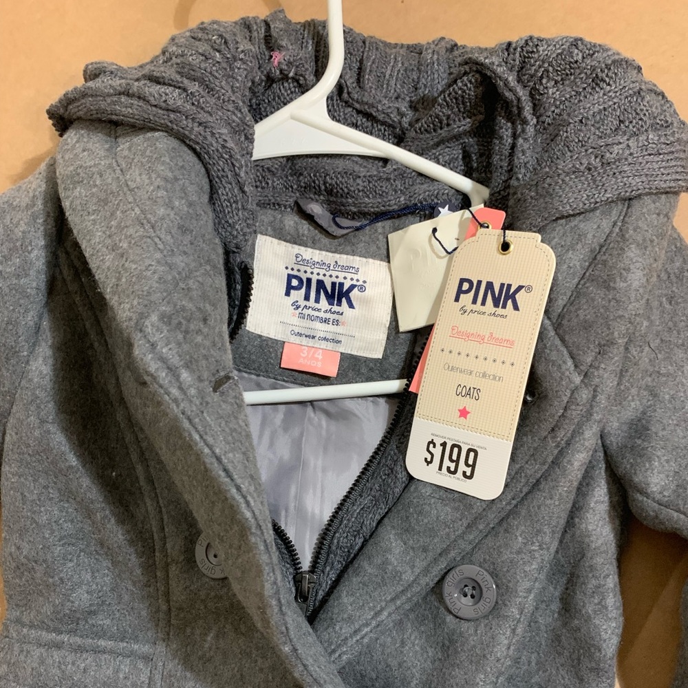 PINK girl coat